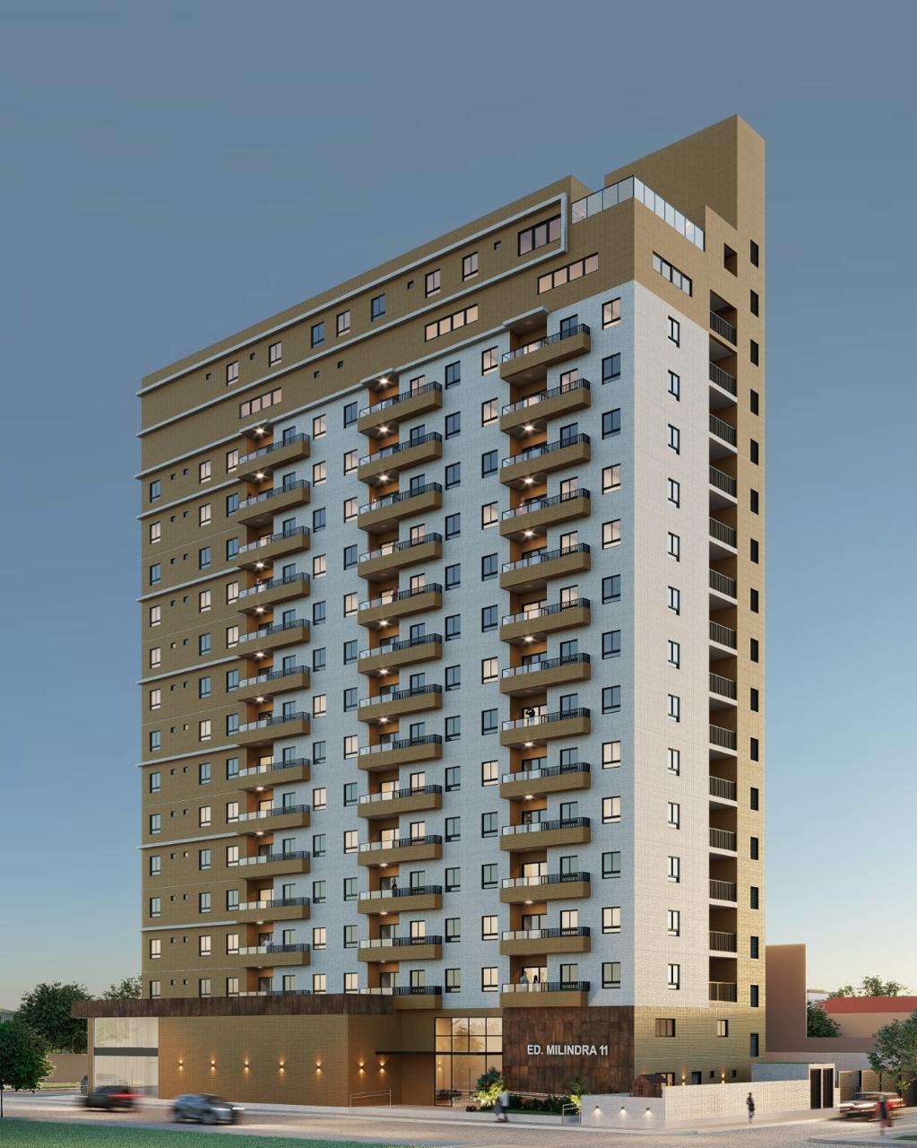 Fachada do Milindra 11, empreendimento residencial de alto padrão em Patos-PB